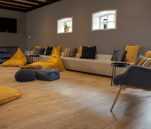 Zwerfkei comfortabele zitplaatsen